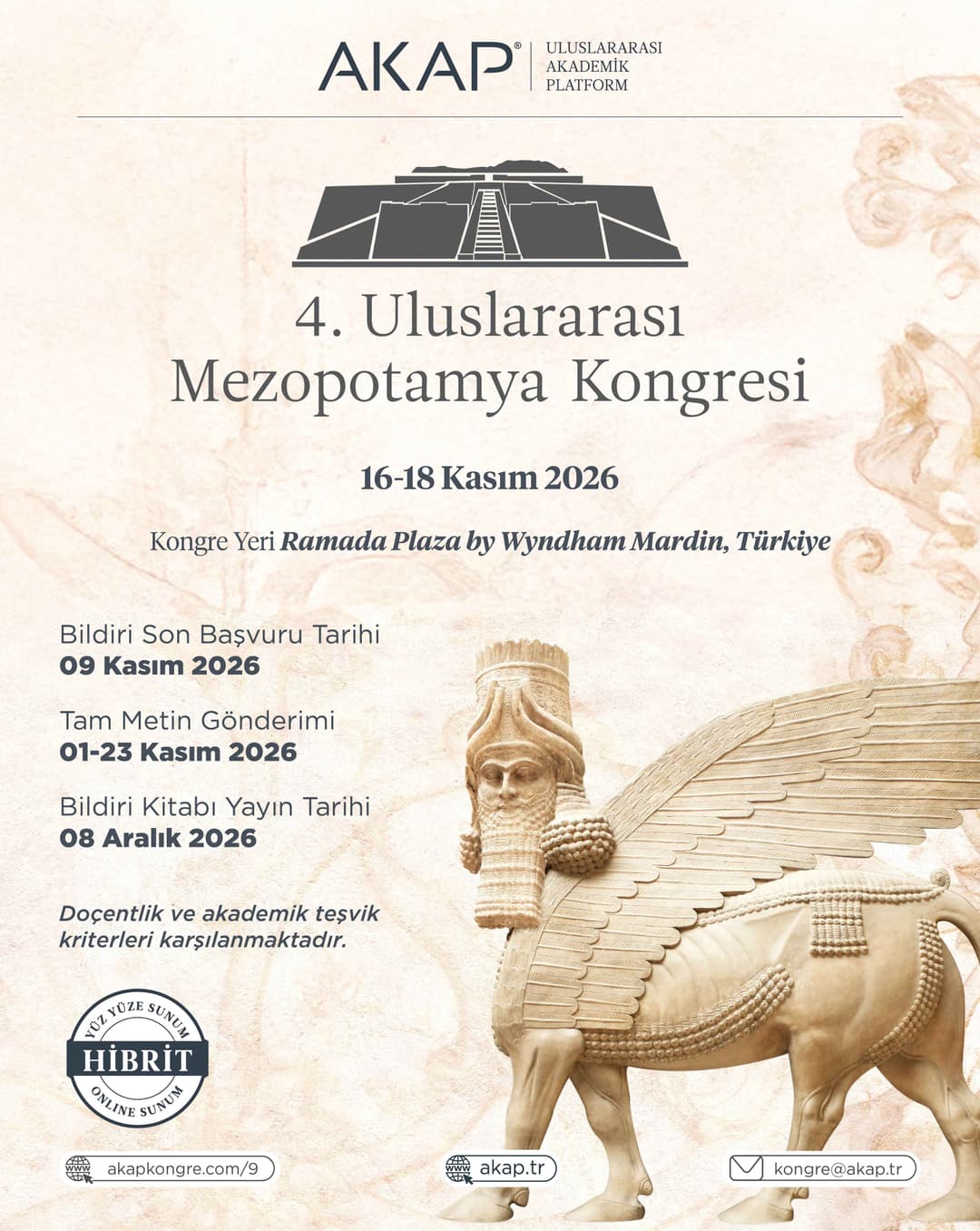 4. Uluslararası Mezopotamya Kongresi | Mardin 2026