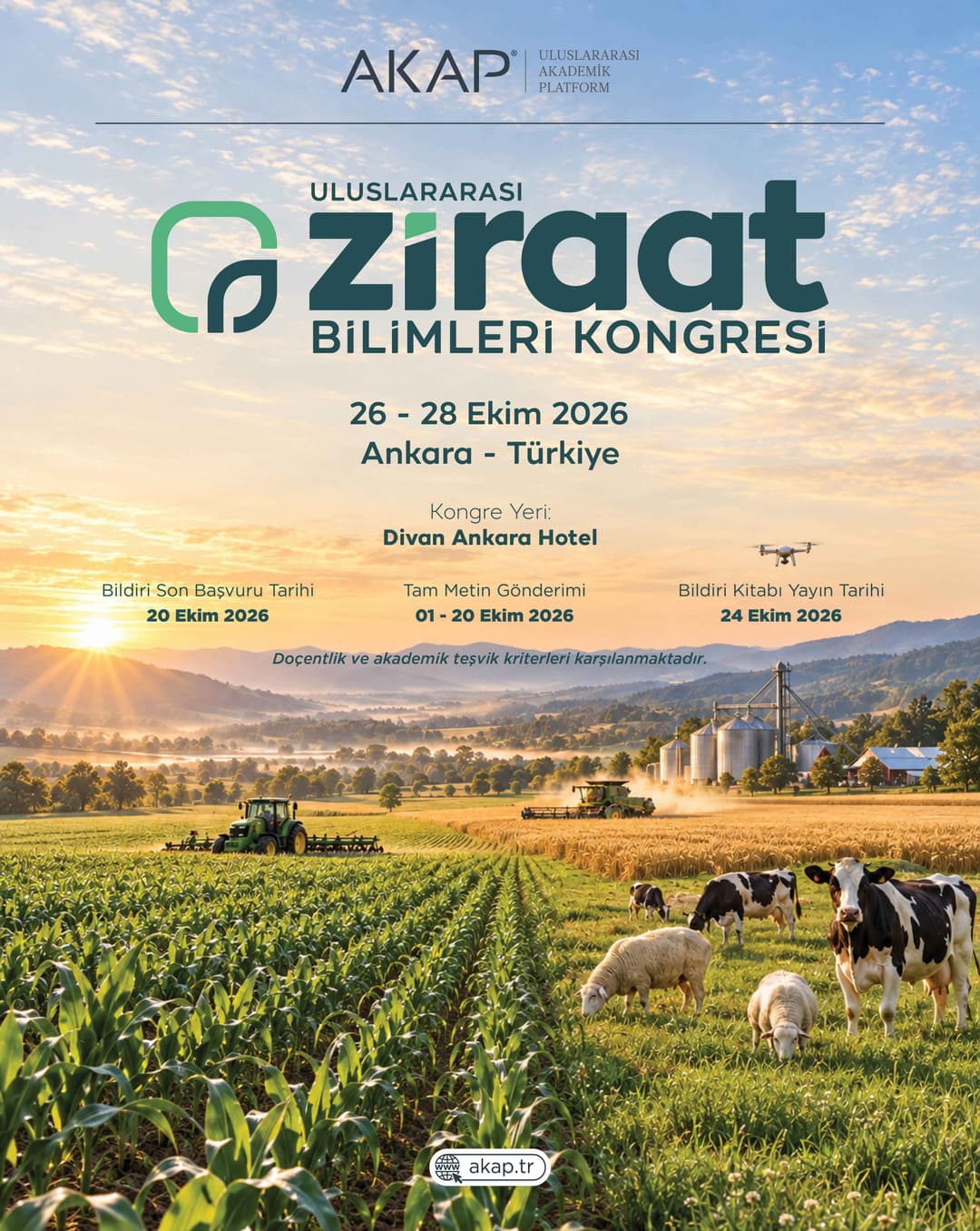 Uluslararası Ziraat Bilimleri Kongresi 2026 | Ankara | AKAP
