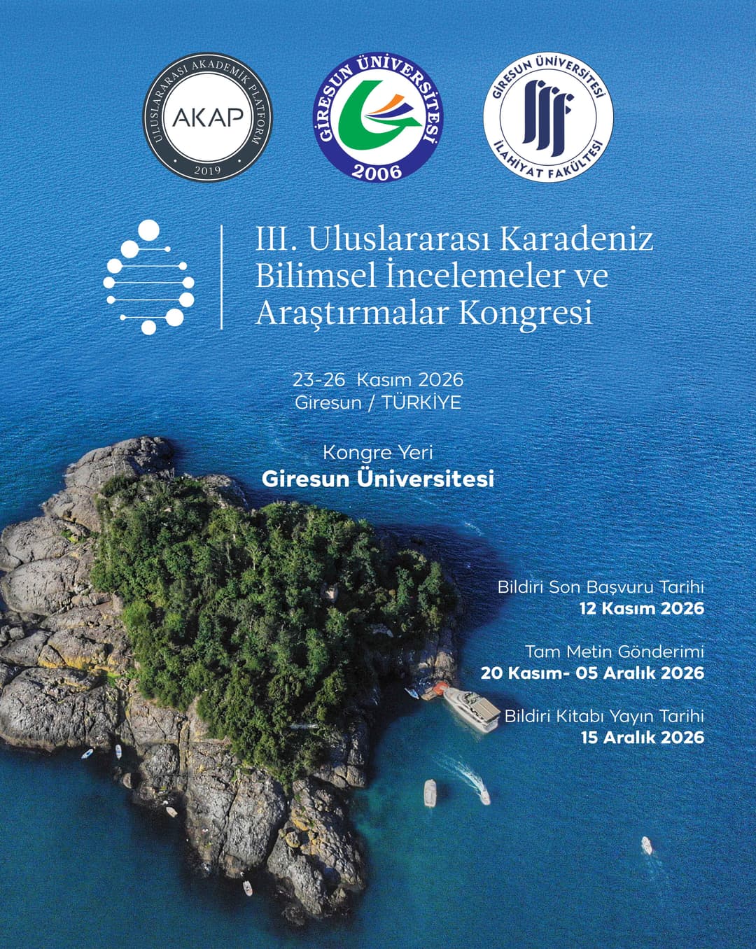 III. Uluslararası Karadeniz Bilimsel Araştırmalar Kongresi 2026