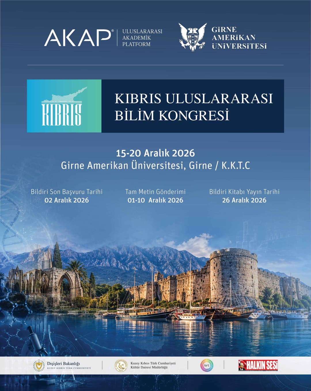 Uluslararası Kıbrıs Bilim Kongresi 2026 | Girne – AKAP
